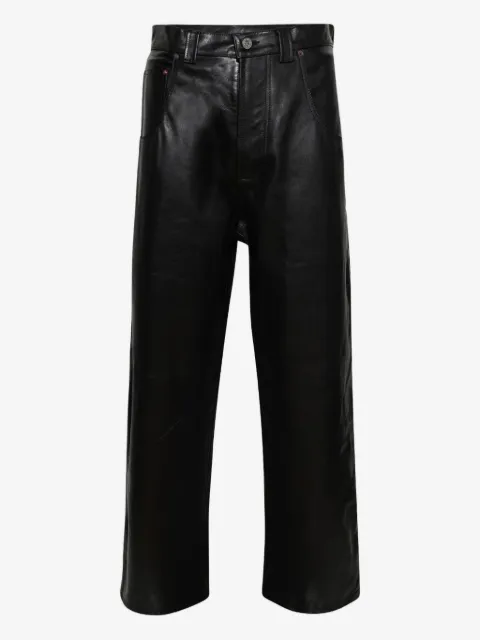 VETEMENTS leather wide-leg trousers