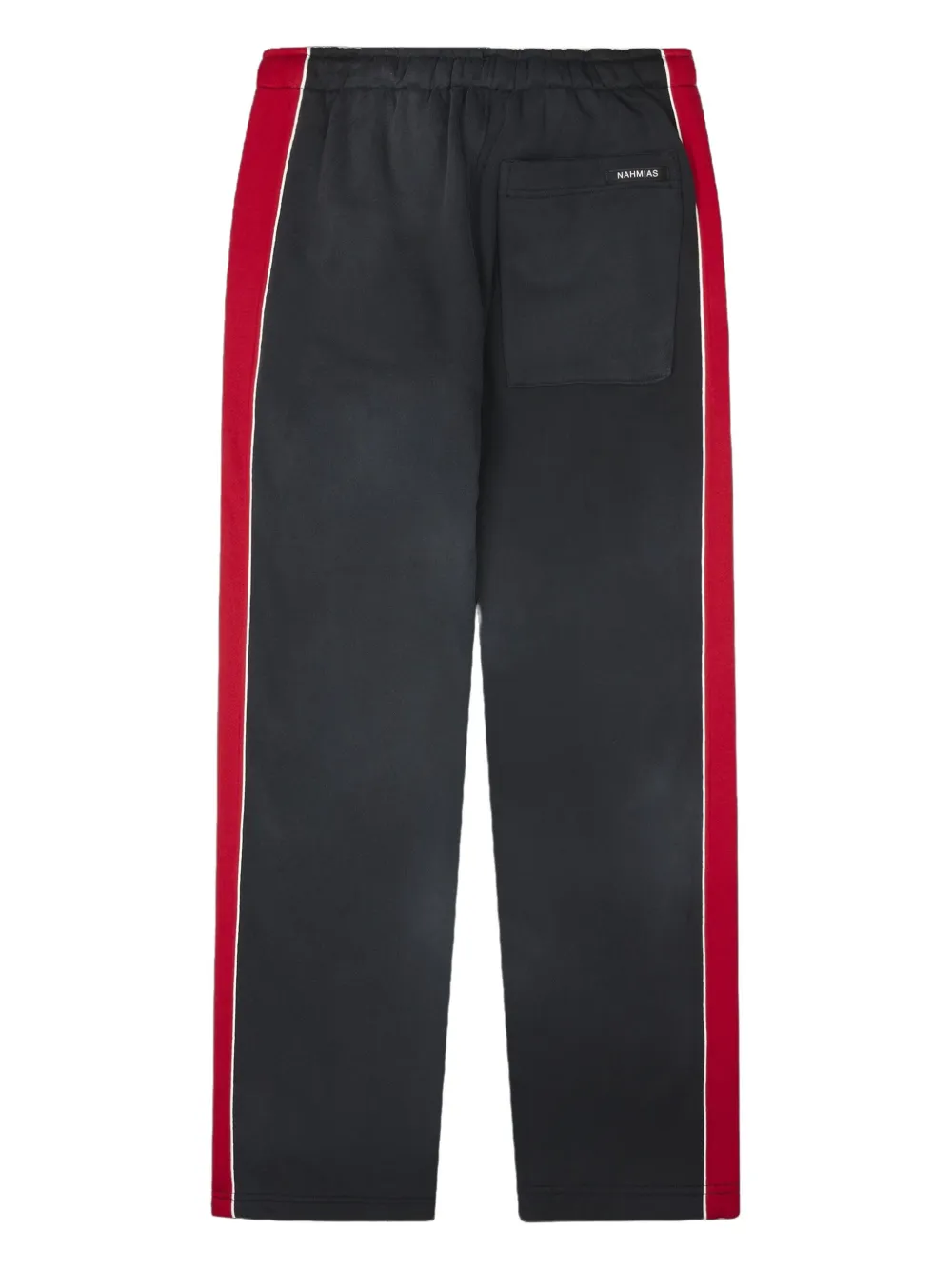 Nahmias striped wide sweatpants - Zwart