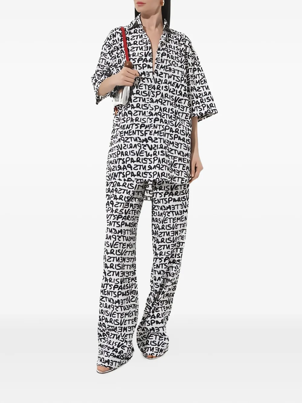 VETEMENTS Towel shirt - Wit