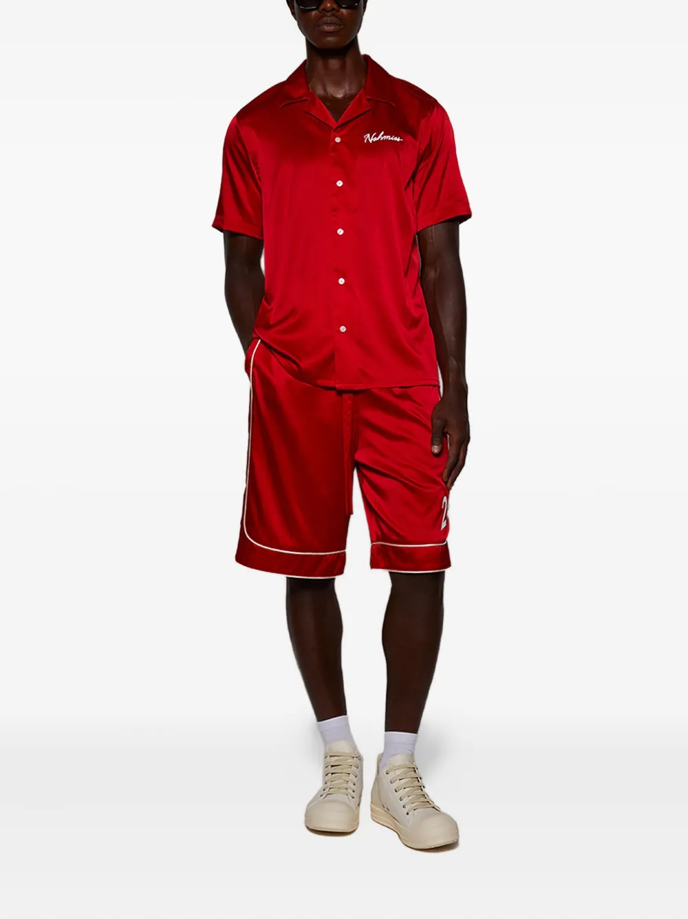 Nahmias embroidered-logo short-sleeves shirt | Image 2