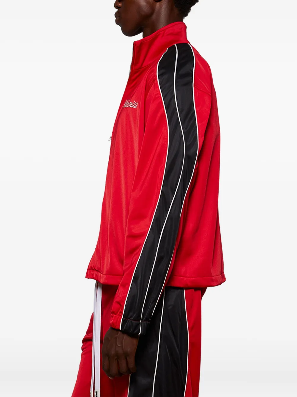 Nahmias Panelled Zip-up Track Jacket In Red