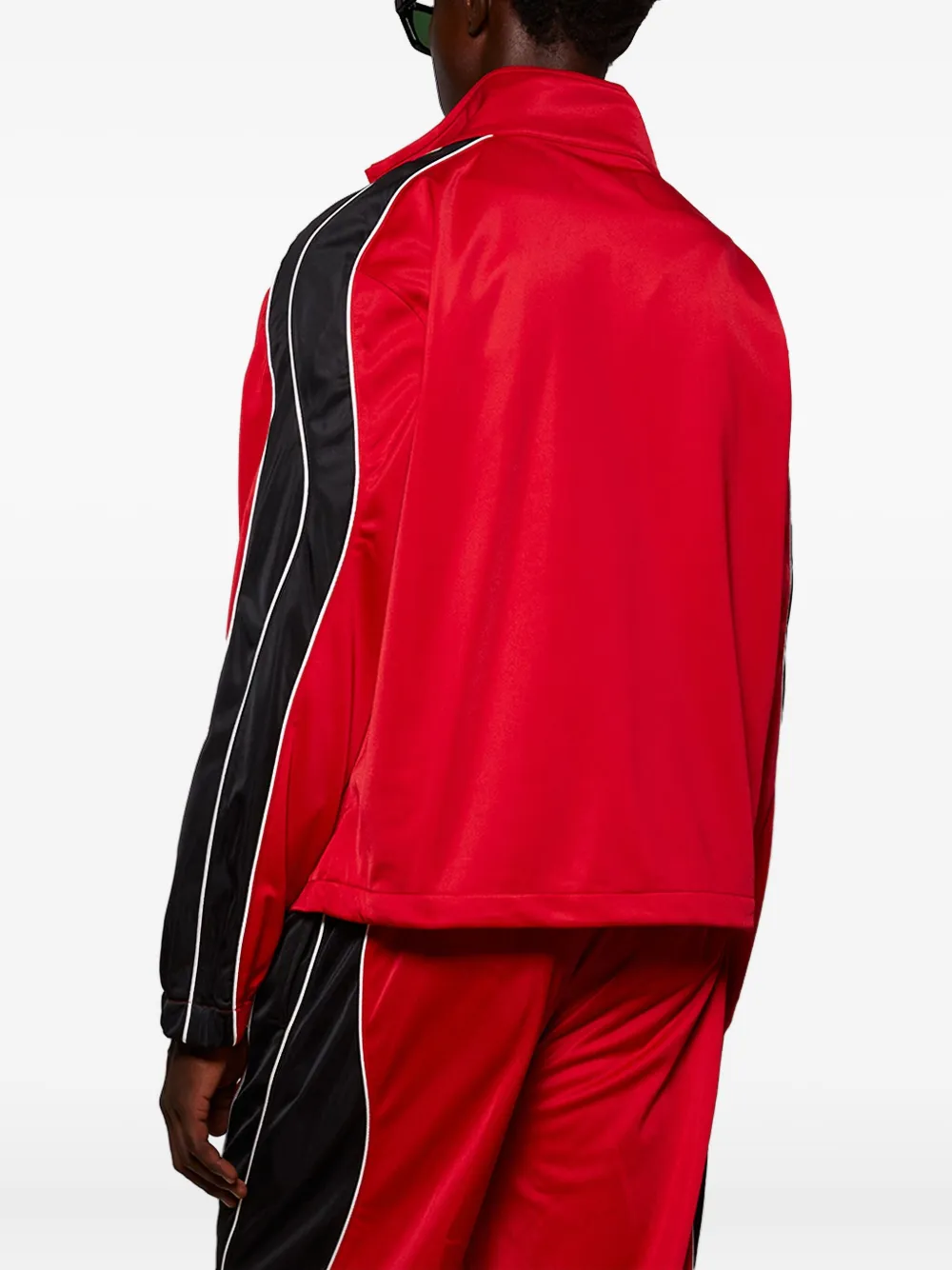 Nahmias Panelled Zip-up Track Jacket In Red