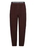 Alexander Wang plaid-pattern elastic-waist trousers - Brown