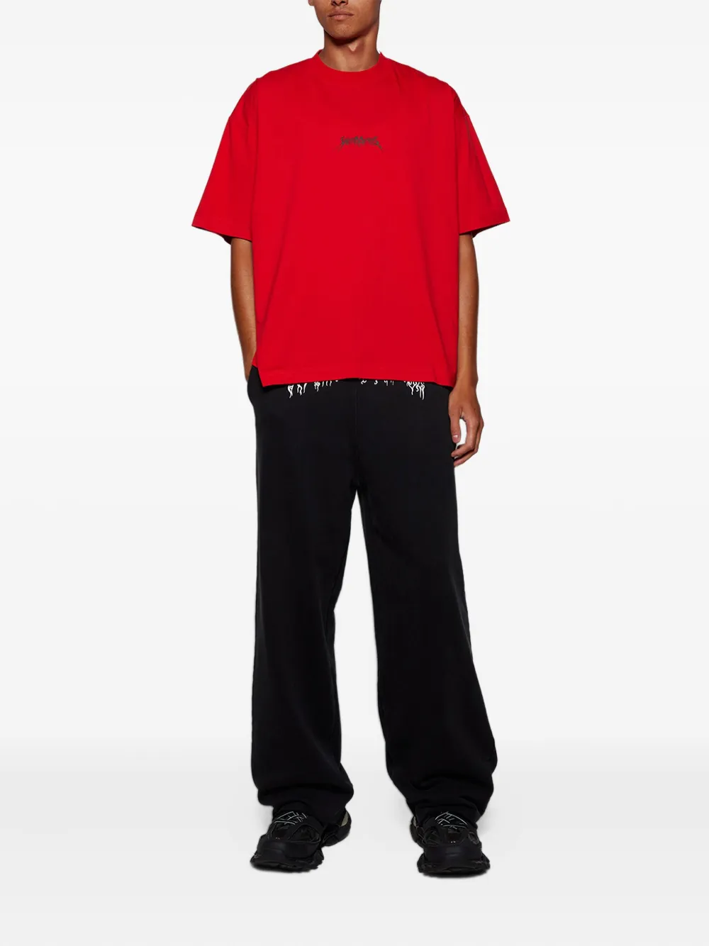 VETEMENTS logo-print crew-neck T-shirt - Rood
