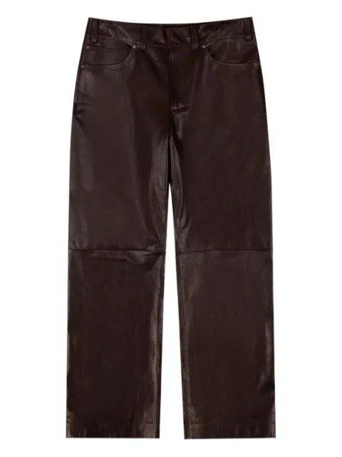 ENTIRE STUDIOS leather straight-leg trousers