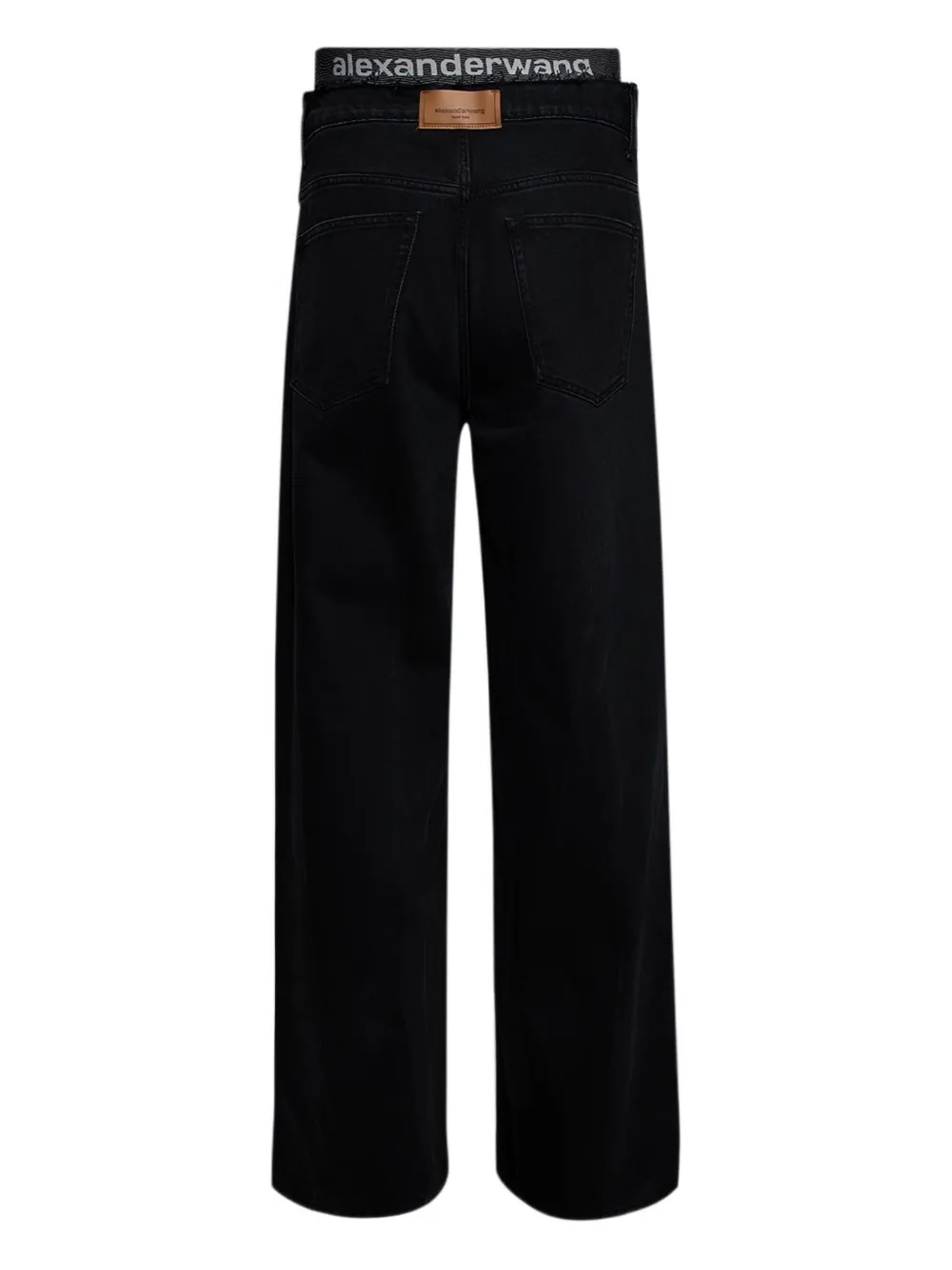 Alexander Wang Jeans met tailleband Zwart