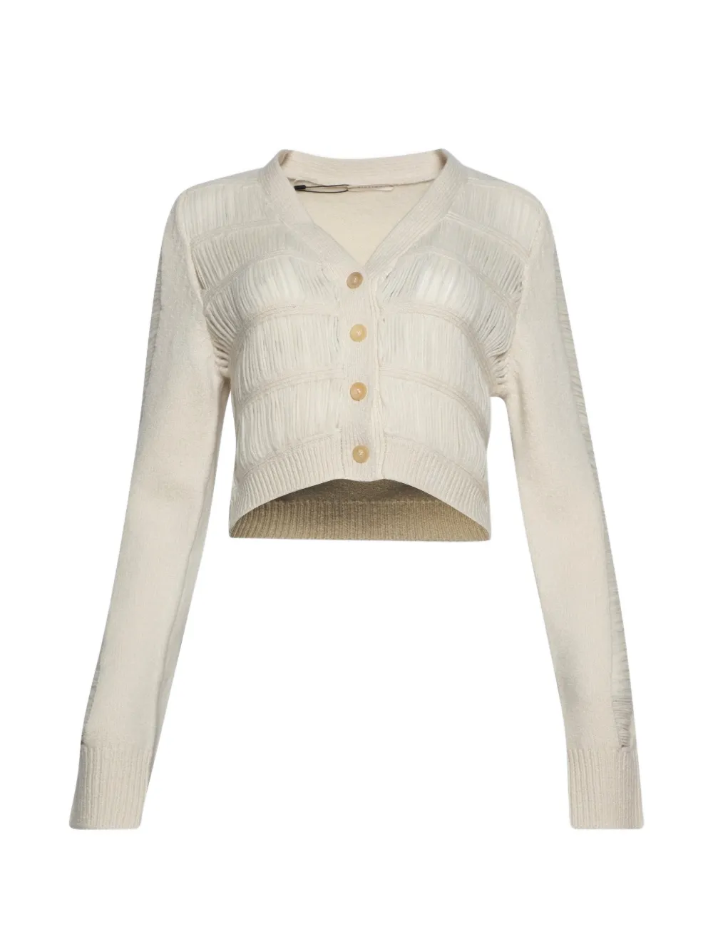 diotima textured cropped cardigan - Toni neutri