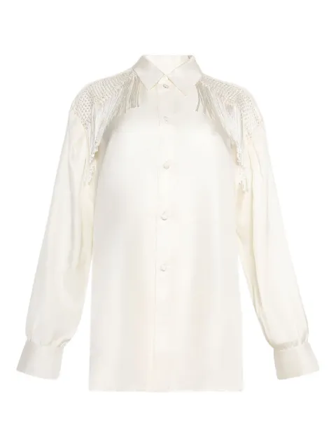 diotima epaulette-fringed shirt