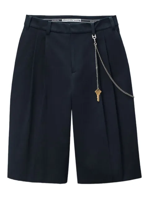 Alexander Wang pleated chain-detail shorts