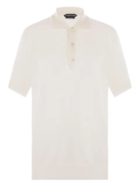 TOM FORD playera tipo polo en malla