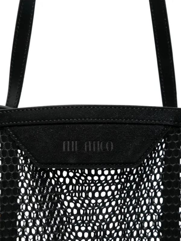 THE ATTICO 248WCM158E100015 関税送料込 The Attico Mesh Tote Bag | Black | FARFETCH
