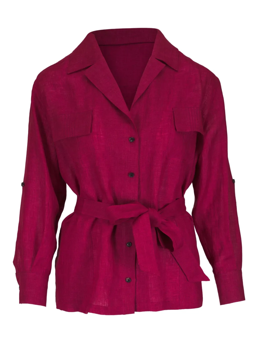 Kiton Linnen shirt Rood