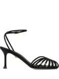 Alevì 75mm Karel ankle-strap leather sandals - Black
