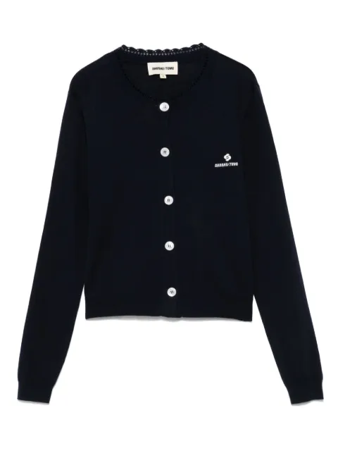 SHUSHU/TONG cardigan med broderad logotyp