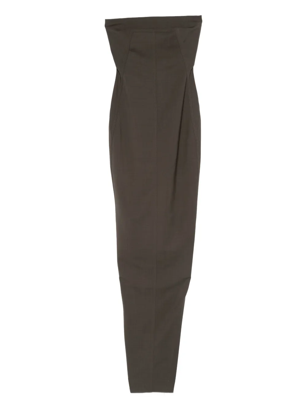 Rick Owens strapless dress Grijs