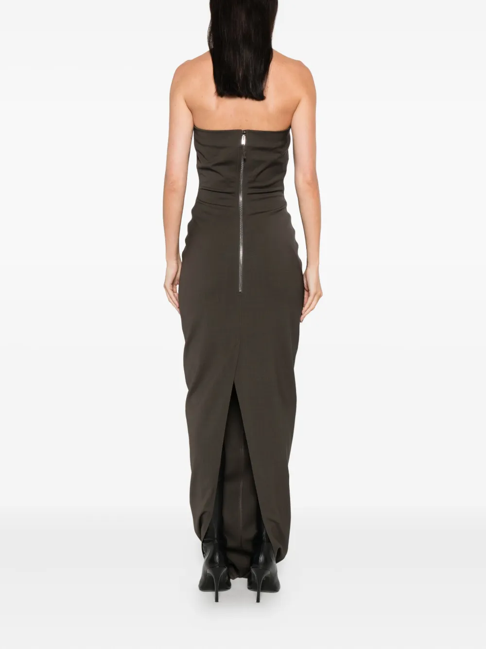 Rick Owens strapless dress Grijs