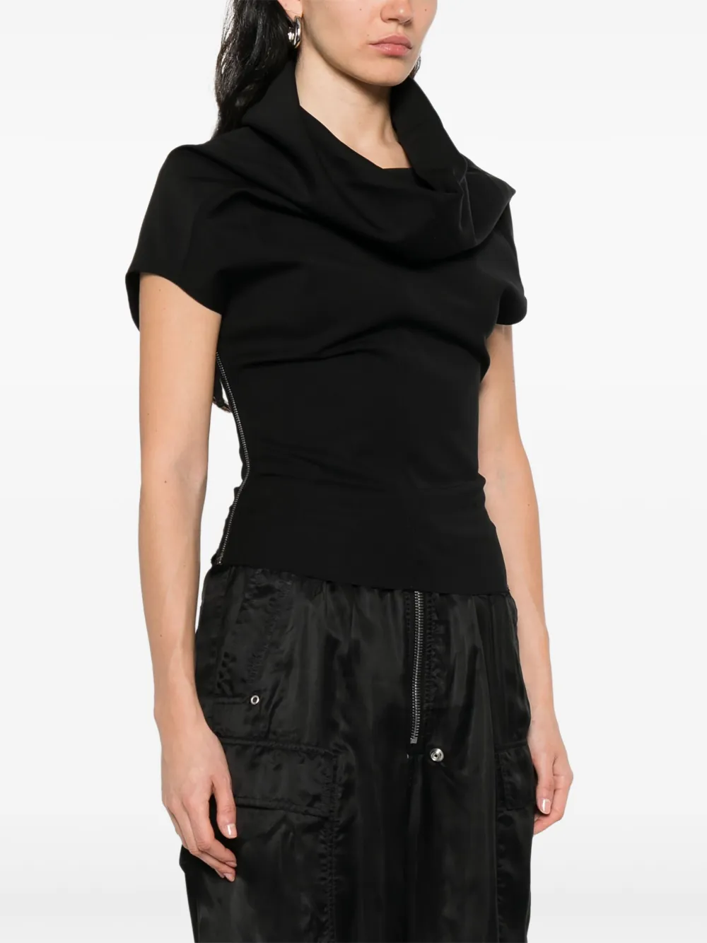 Rick Owens Shroud top Zwart