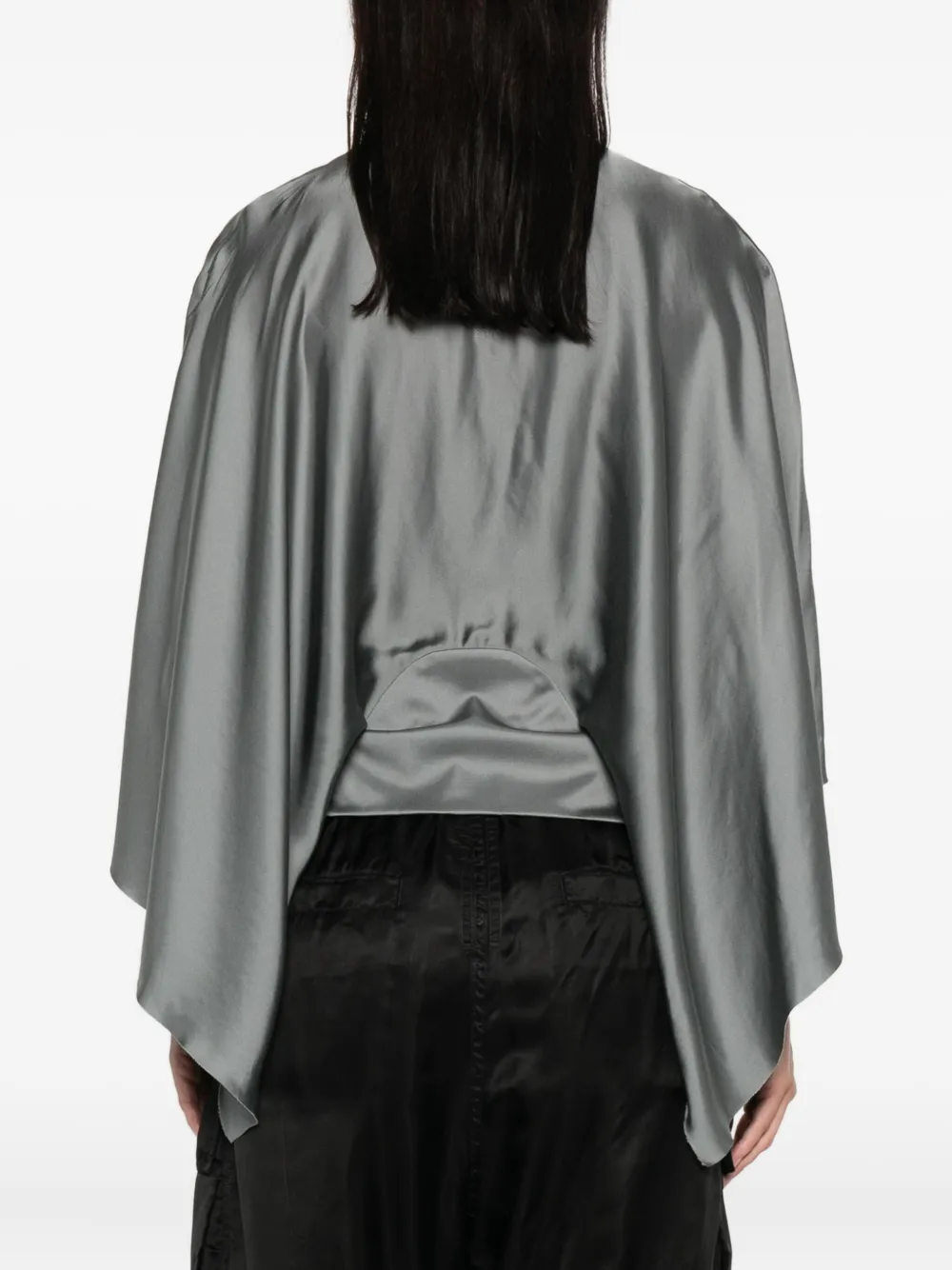 Rick Owens V-neck Blouse In Gold