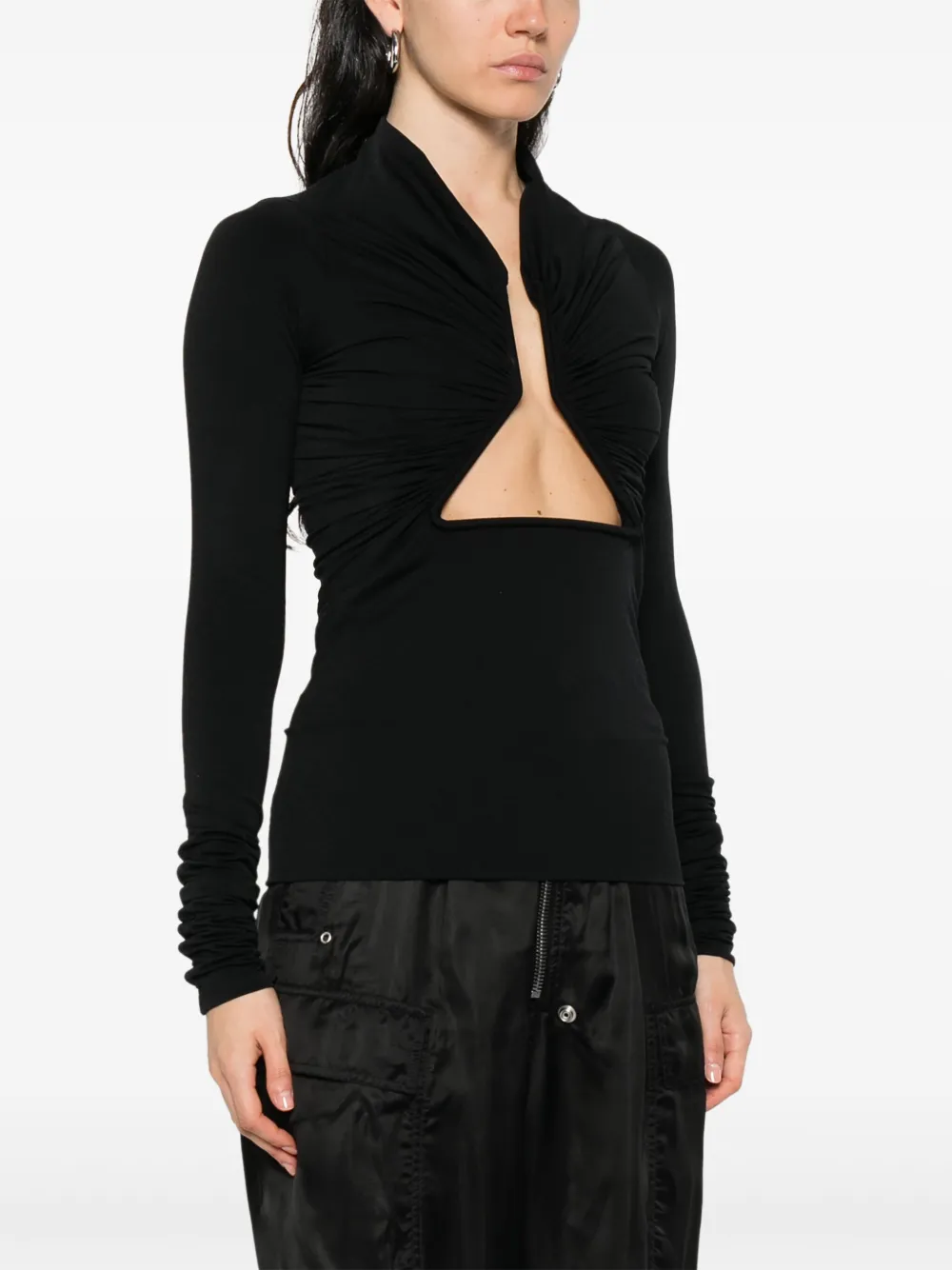 Rick Owens Top met uitgesneden detail Zwart