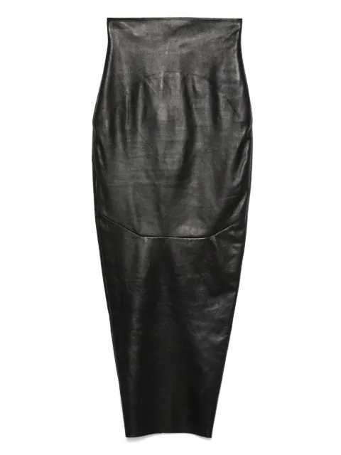 Rick Owens 皮质超长半身裙