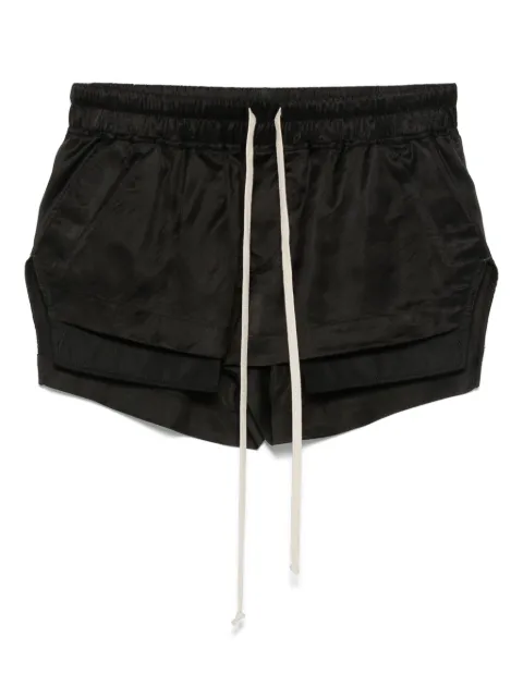 Rick Owens R OWENS FOG ELSTIC WAIST UNDER LAY BOXER SHORTS BLACK