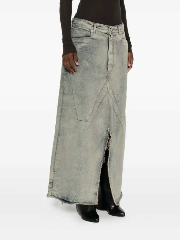 Rick Owens デニムスカート | ブルー | FARFETCH JP