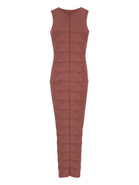 Rick Owens vestido midi tejido sin mangas
