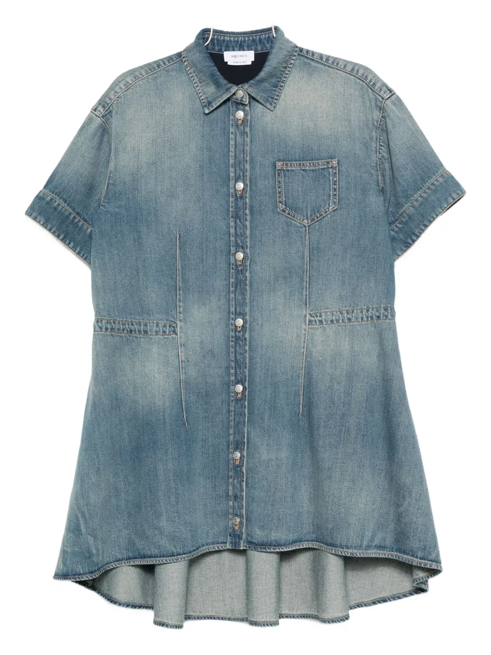 Alexander McQueen Denim jurk Blauw