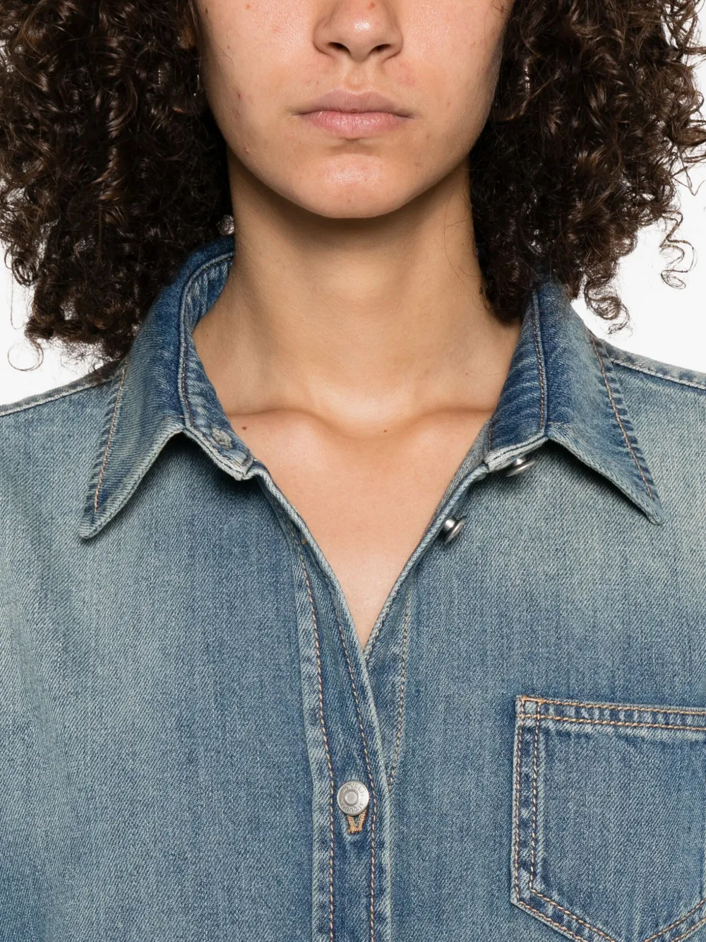 Alexander McQueen Denim jurk Blauw