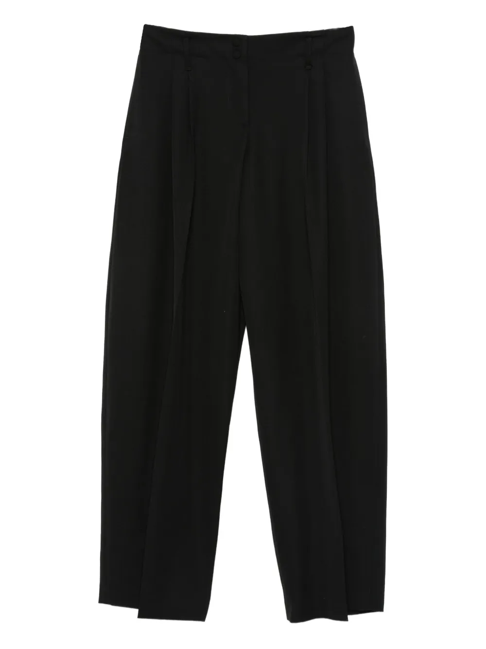 Alexander McQueen cotton tapered trousers Zwart