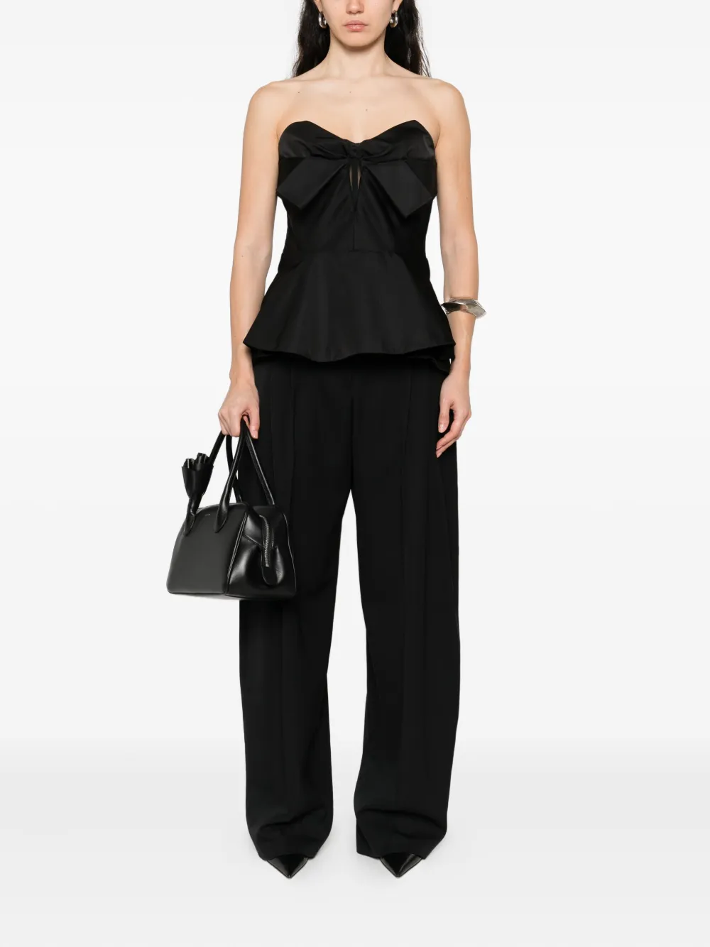 Alexander McQueen Broek met toelopende pijpen - Zwart