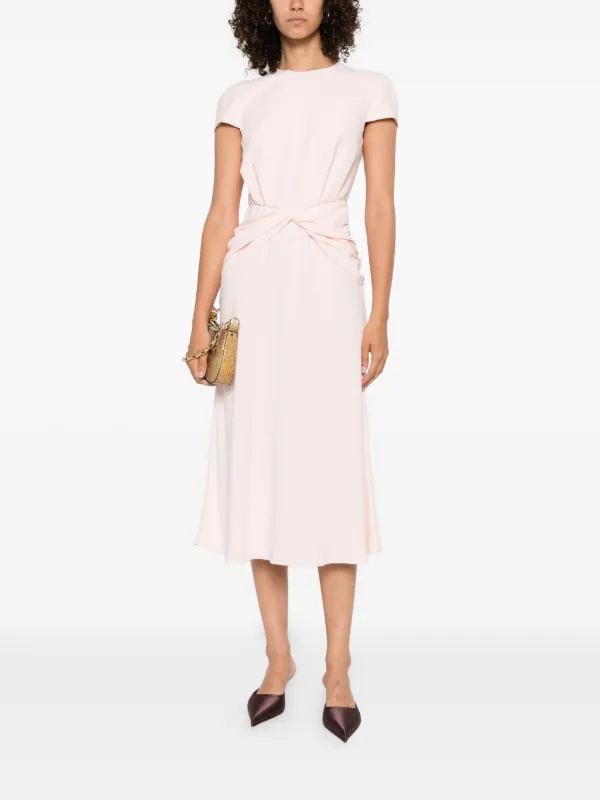【Alexander McQueen】★twist-detail midi dress Alexander McQueen twist-detail Midi Dress | Pink | FARFETCH