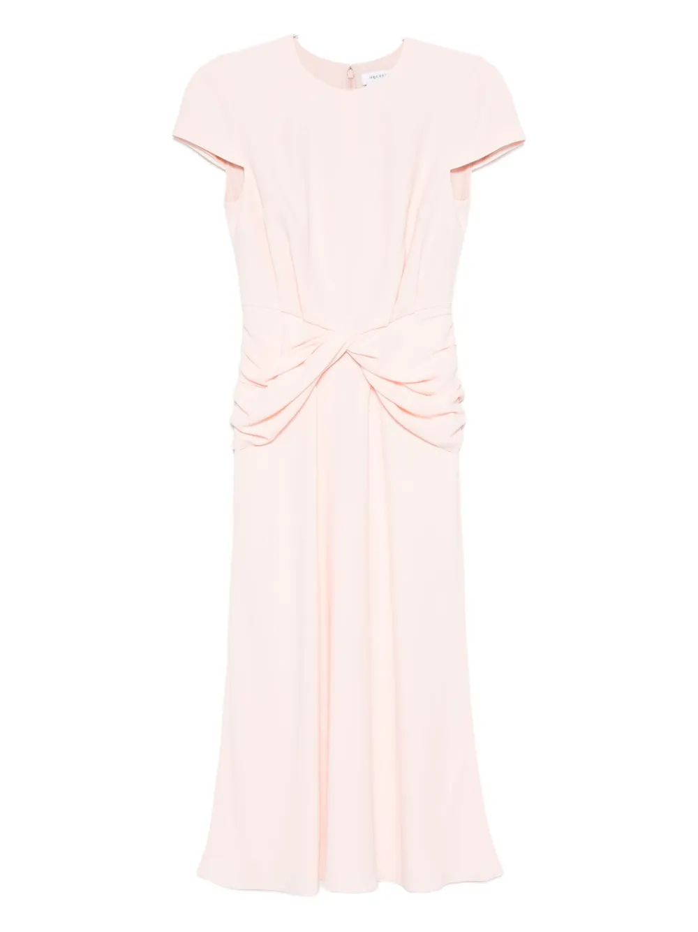 Alexander McQueen Midi-jurk met gedraaid detail Roze