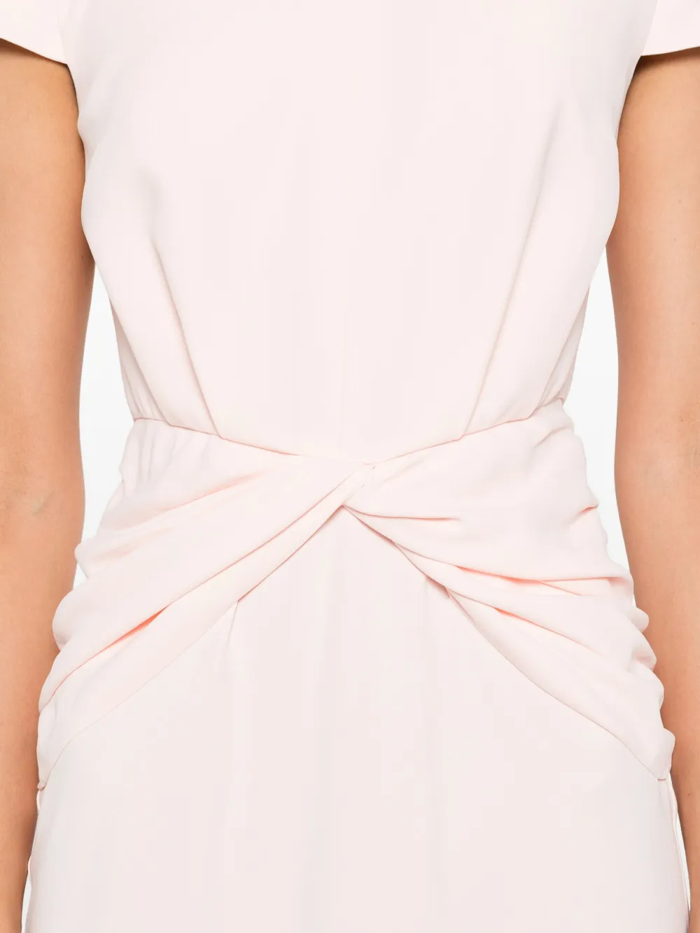 Alexander McQueen Midi-jurk met gedraaid detail Roze
