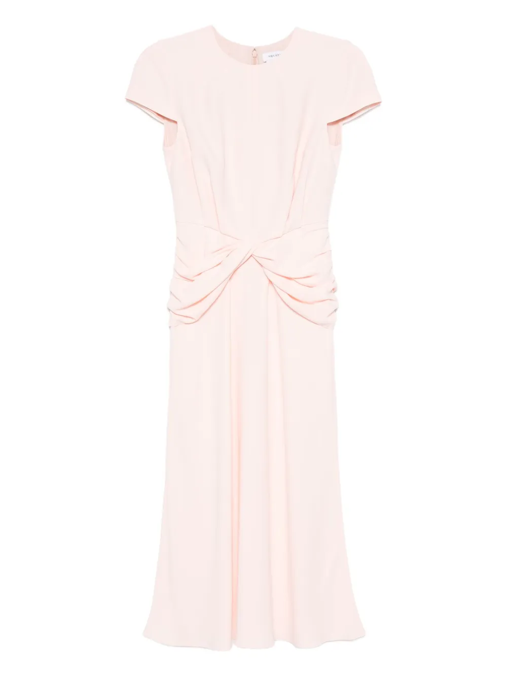 Alexander McQueen Midi-jurk met gedraaid detail Roze