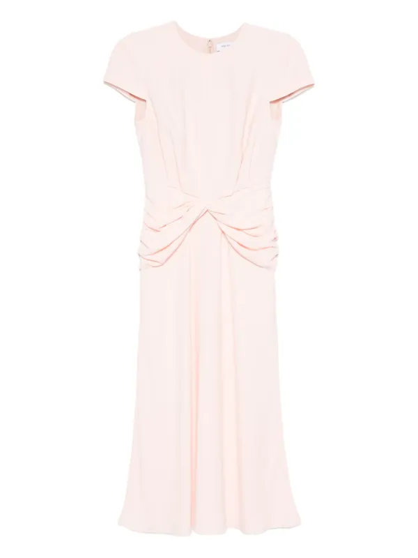 【送料&関税込】Alexander McQueen Twisted Rib Dress McQ Alexander McQueen Women's Rib Striped Dress - Red Clay