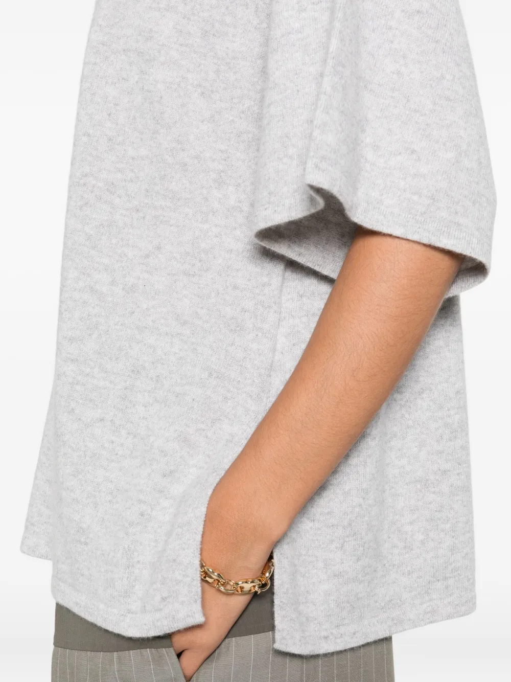 St. Agni Kasjmier T-shirt Grijs