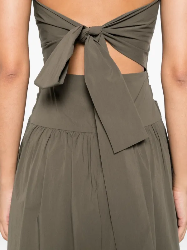 st agni green dress St. Agni | Silk Slip Dress