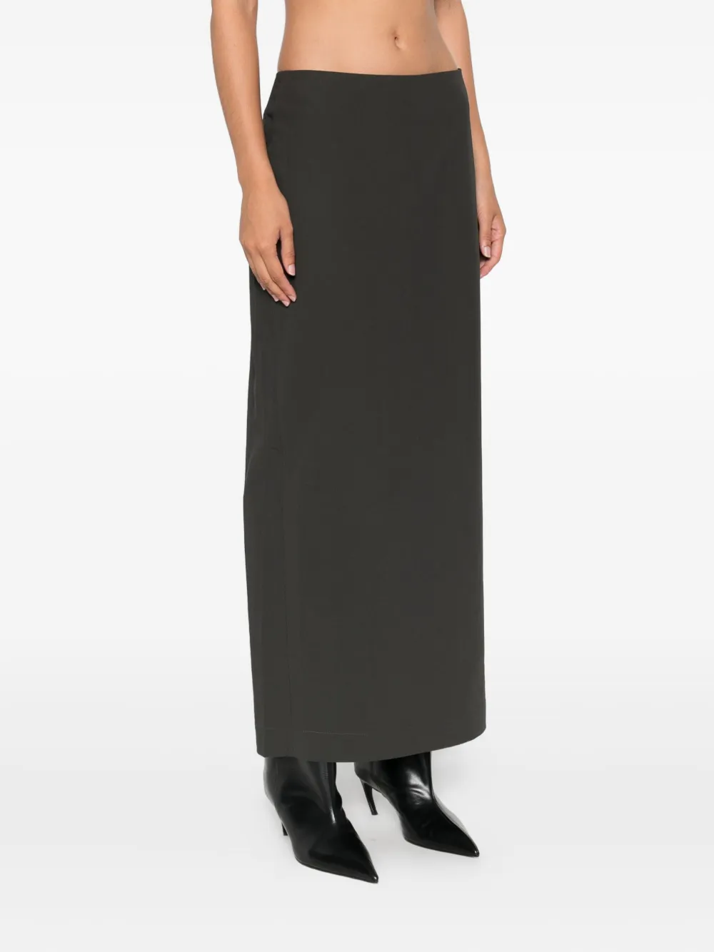 St. Agni Low-waist maxi-rok Groen