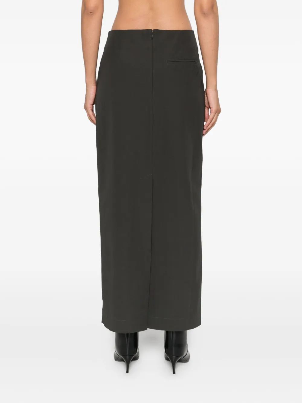 St. Agni Low-waist maxi-rok Groen