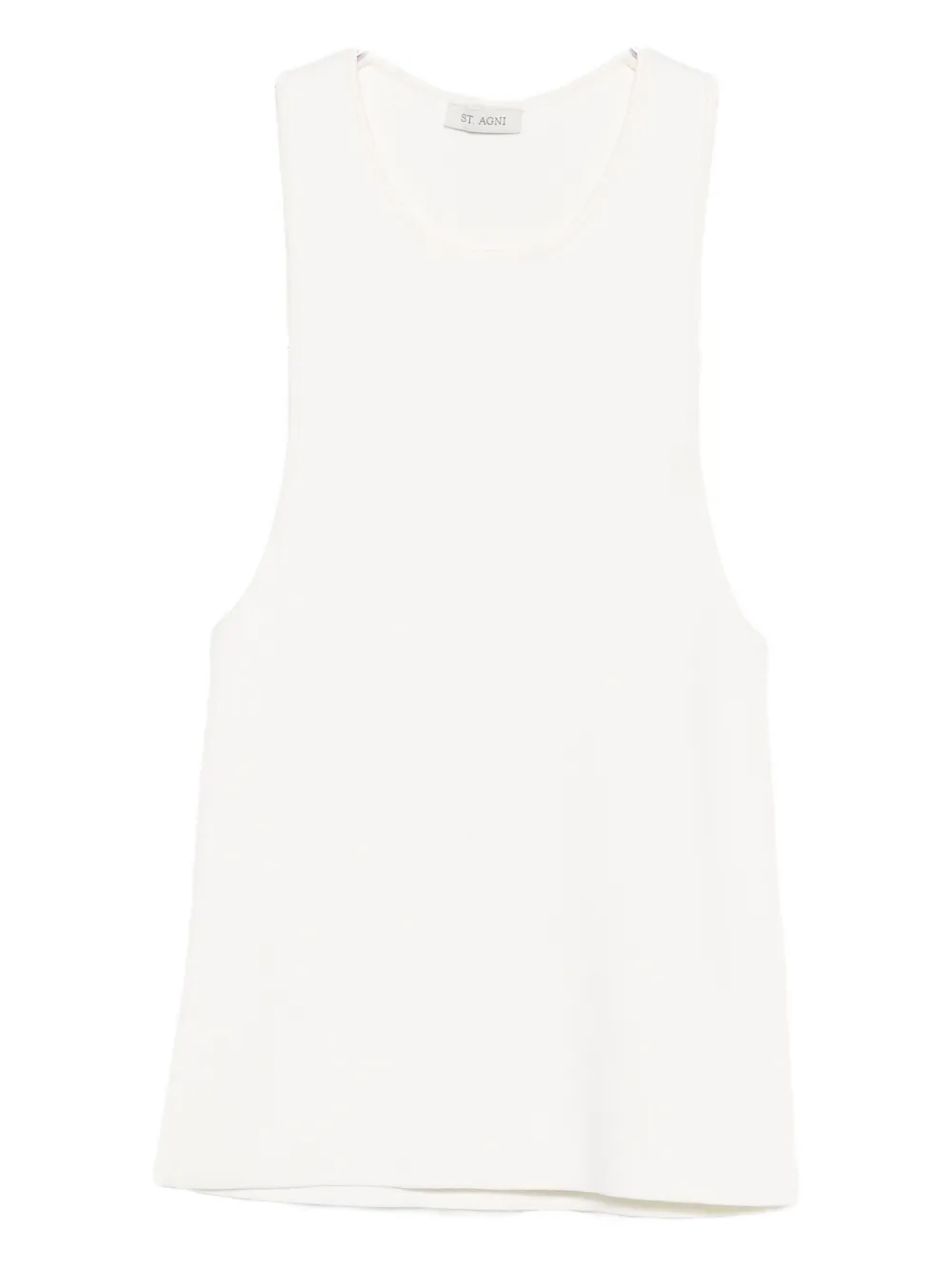St. Agni ribbed-knit cami top Wit
