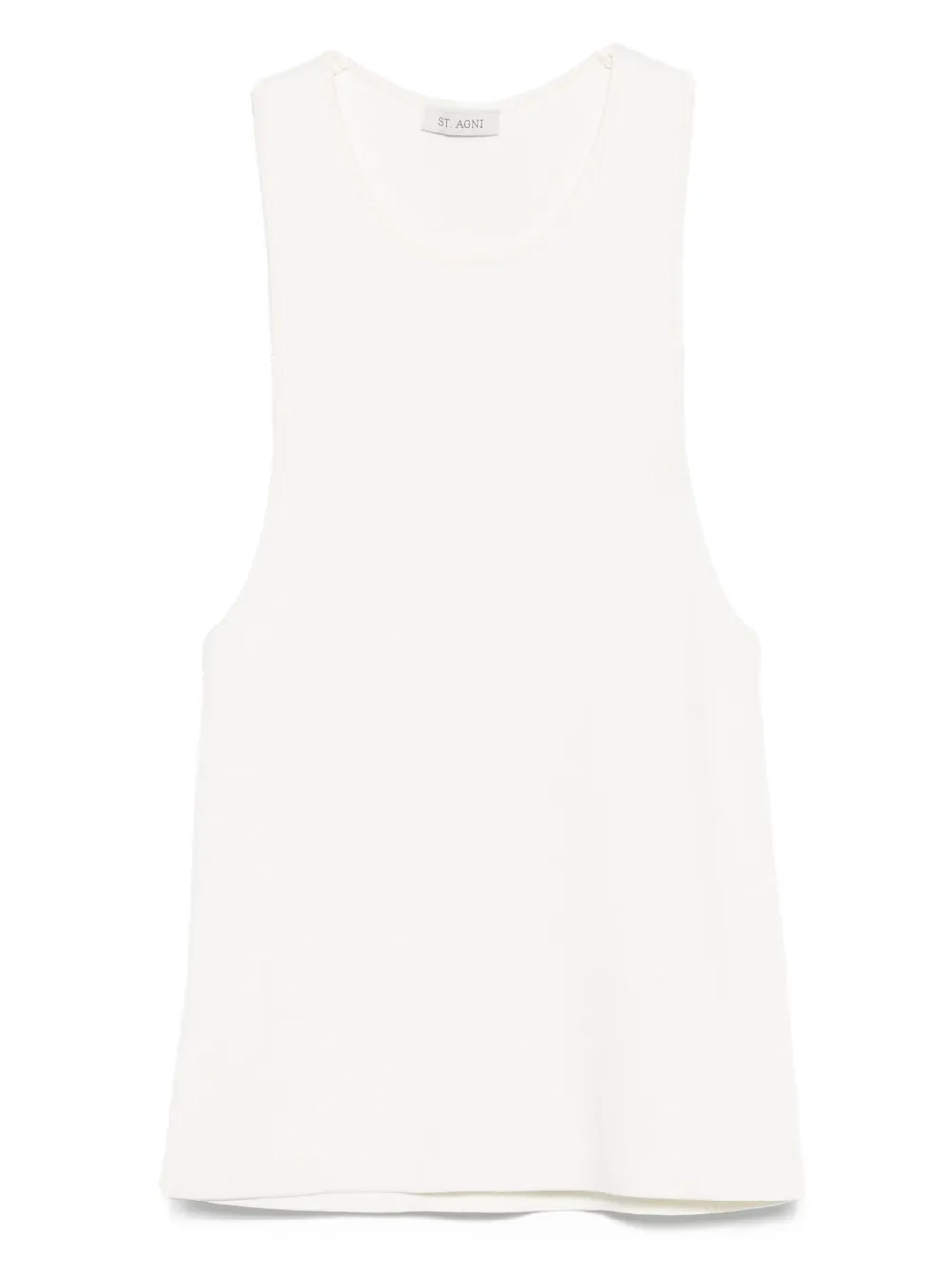 St. Agni ribbed-knit cami top | White | Image 1
