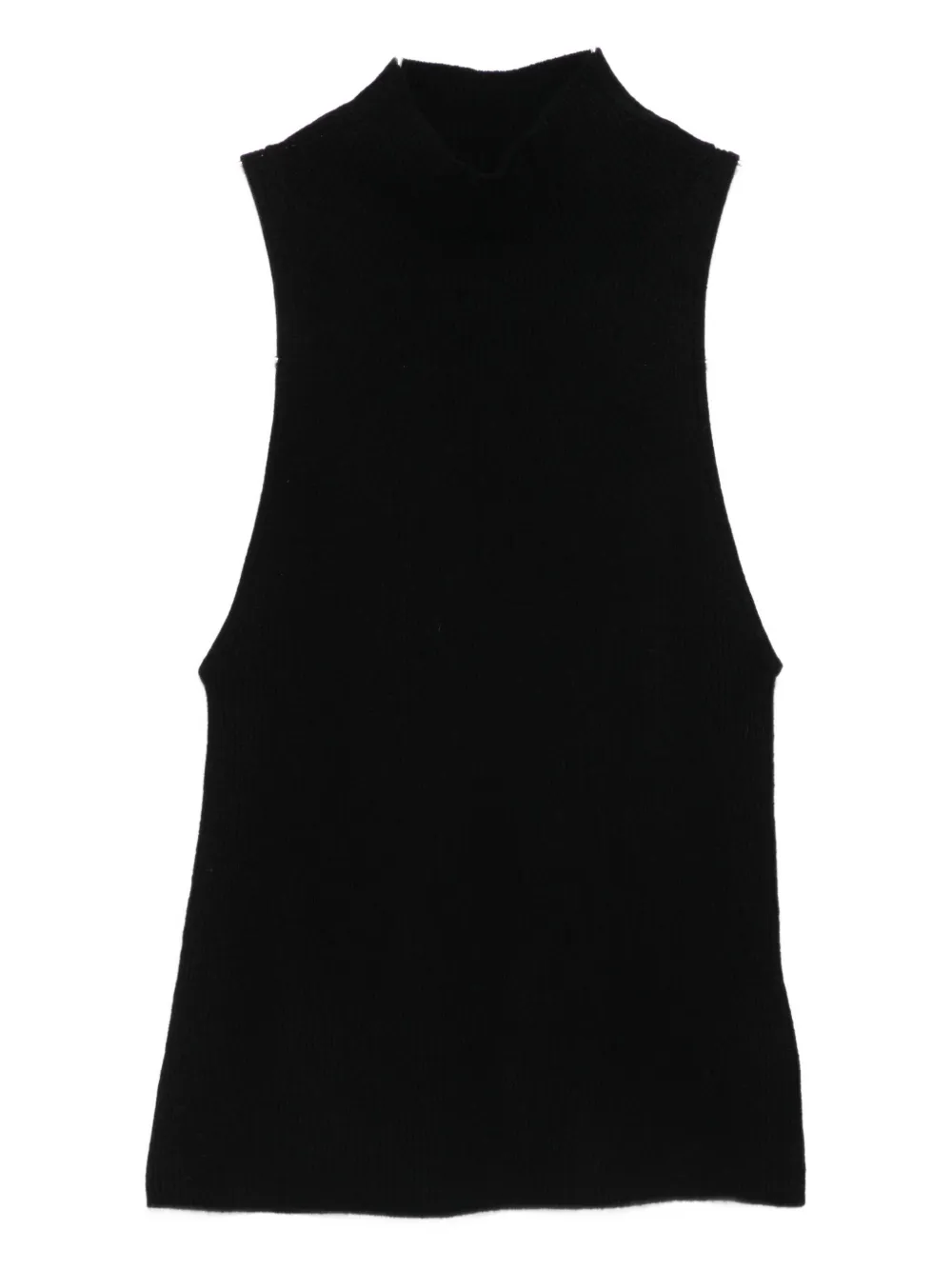 St Agni High-neck Sleeveless Top In Black