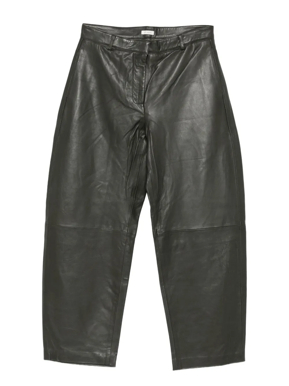 St. Agni Leren broek Groen