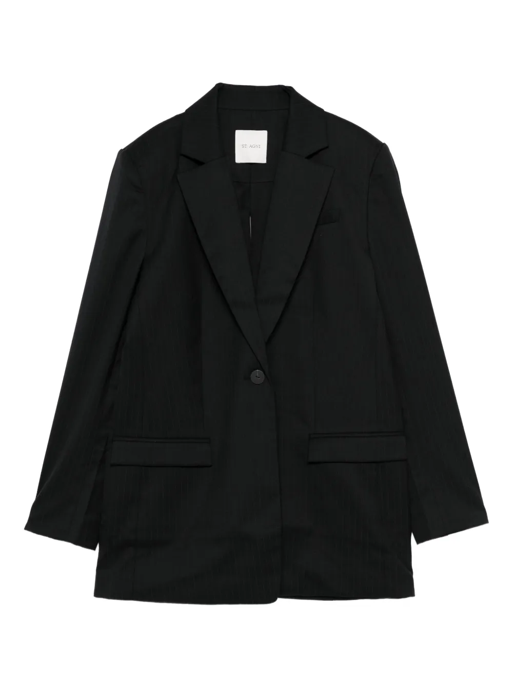 St. Agni pinstriped split-detail blazer | Black | Image 1
