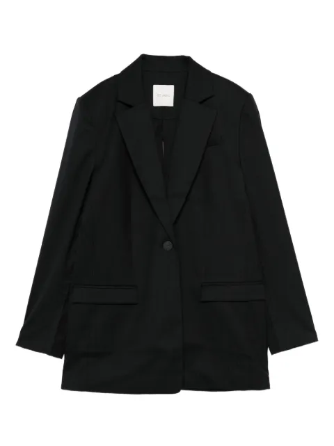 St. Agni pinstriped split-detail blazer