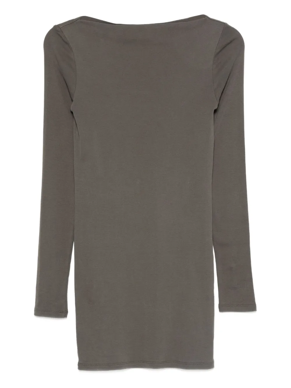 St. Agni Mini-jurk met lange mouwen en boothals Groen
