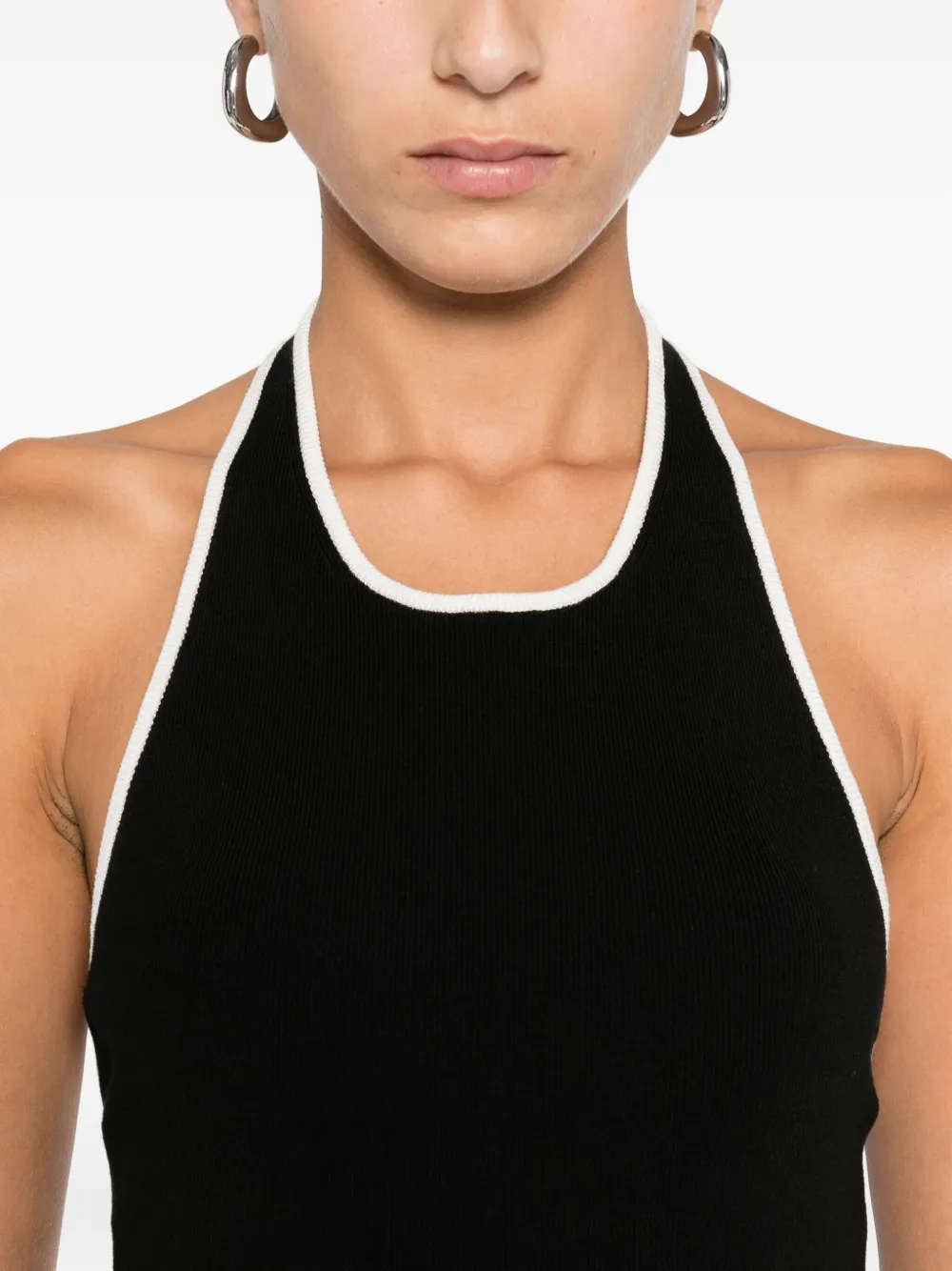 St Agni Halter Top In Black