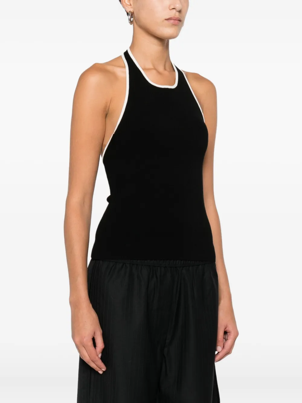 St Agni Halter Top In Black