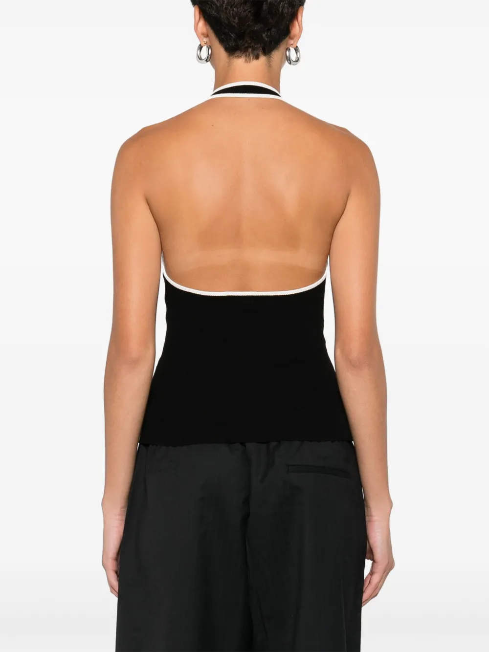 St. Agni Haltertop Zwart